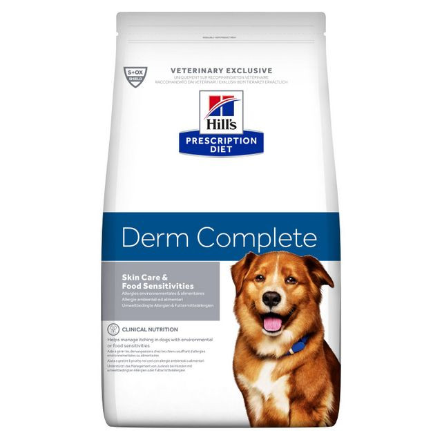 HILL'S Prescription Diet Derm Complete Canine - sucha karma dla psa - 12 kg - zdjęcie 2