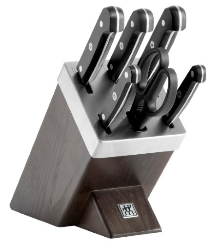 Noże w bloku ostrzącym Zwilling Gourmet kpl 7el - zdjęcie 1