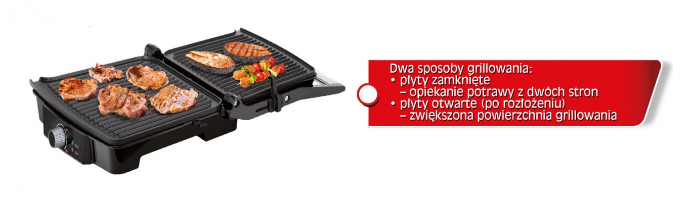 Grill elektryczny, kontaktowy MPM MGR-09M - zdjęcie 2