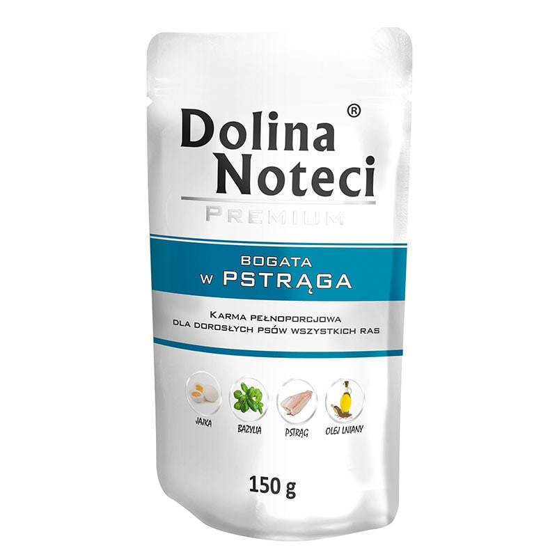 DOLINA NOTECI Premium bogata w pstrąga - mokra karma dla psa - 150 g - zdjęcie 1
