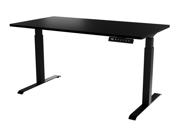 Biurko z elektryczną regulacją wysokości MOON LONG 150x80x72-120 czarny - zdjęcie 2