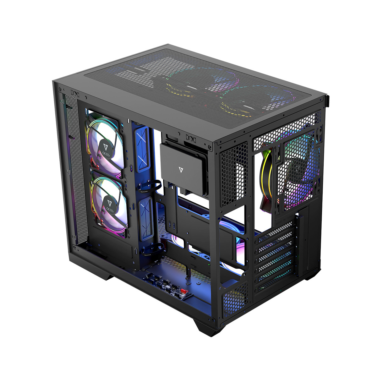 MODECOM OBUDOWA VOLCANO PANORAMA ARGB 7F MIDI BLK - zdjęcie 10