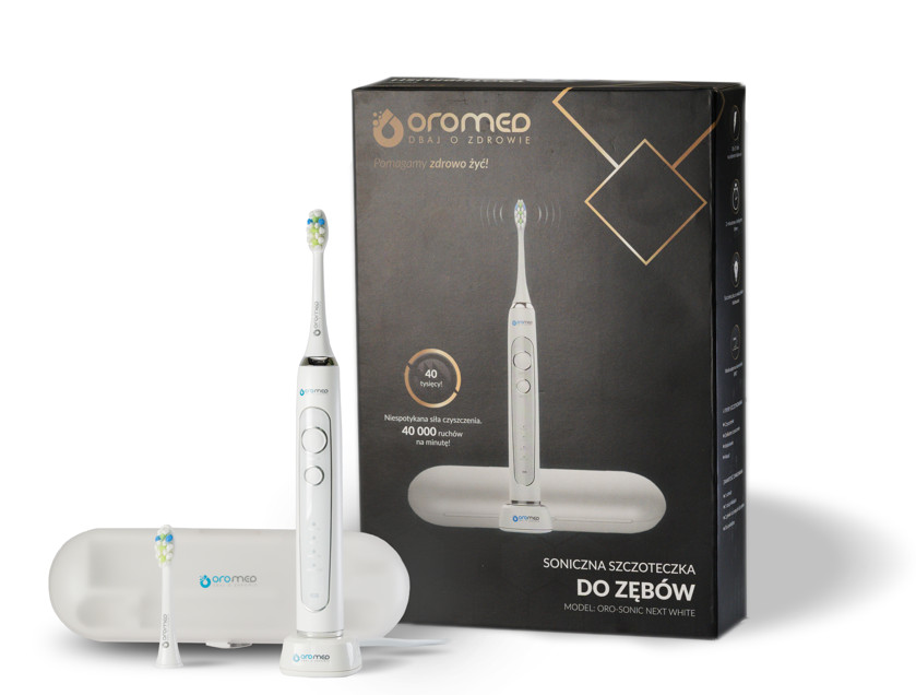 Szczoteczka soniczna OROMED ORO SONIC NEXT WHITE - zdjęcie 4