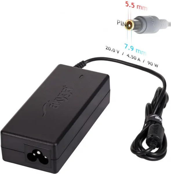 AKYGA ZASILACZ DO NOTEBOOKA LENOVO 20V 4.5A 90W 7.9*5.5 PIN AK-ND-18 - zdjęcie 1