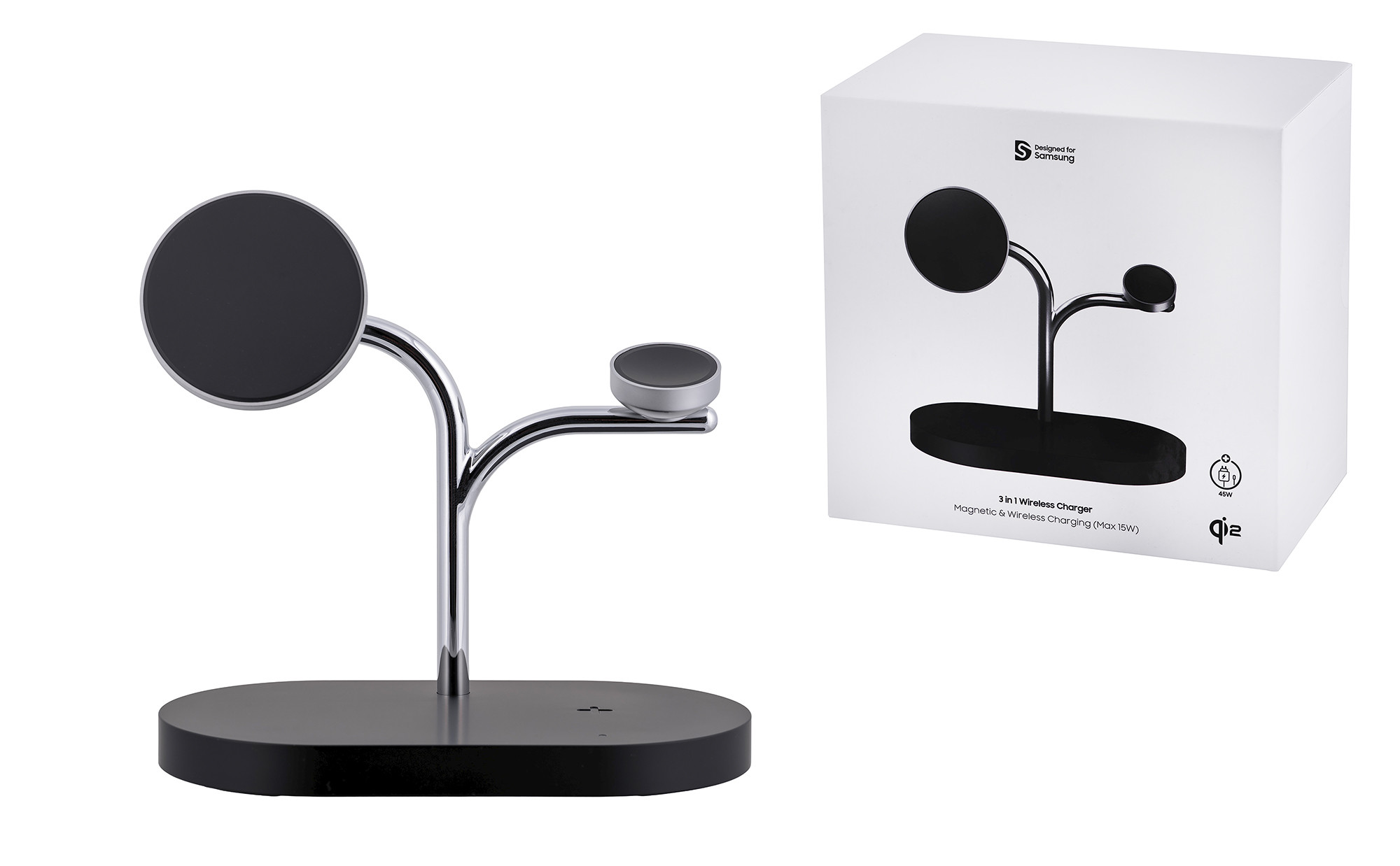 Samsung Universal Wireless Charger 3-in-1 (GP-PWU024WIABW) Czarny - zdjęcie 4