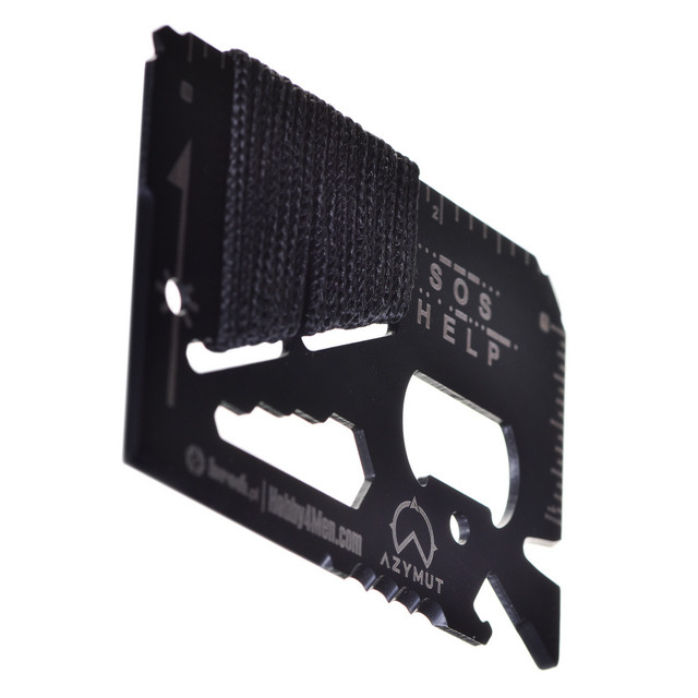 Multitool AZYMUT TOOL CARD karta wielofunkcyjna - 13 narzędzi + etui, 85/53 mm (H-O200930TC) - zdjęcie 2