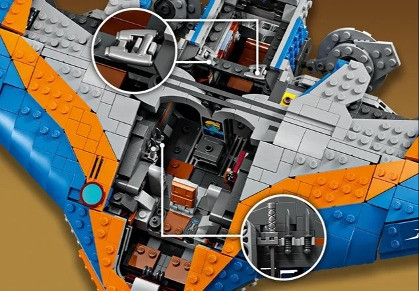 LEGO Super Heroes 76286 Strażnicy Galaktyki: statek kosmiczny Milano - zdjęcie 4
