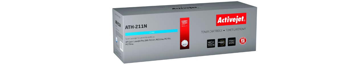 Activejet ATH-211N Toner do drukarek HP, Canon, Zamiennik HP 131A CF211A, Canon CRG-731C; Supreme; 1800 stron; błękitny. - zdjęcie 6