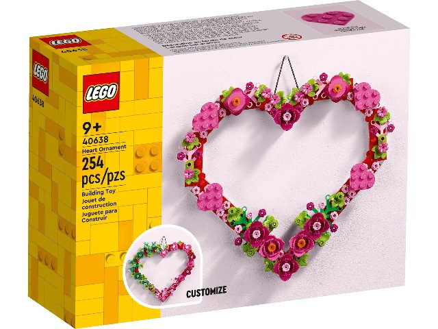 LEGO Okolicznościowe 40638 Ozdoba w kształcie serca - zdjęcie 1