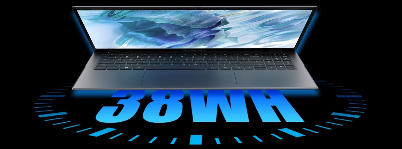 Chuwi GemiBook Plus Celeron N100 15.6" FHD AG 8GB SSD256 BT LAN Win11 Gray - zdjęcie 10