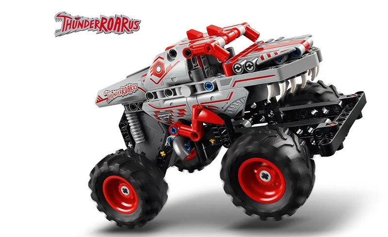 LEGO TECHNIC 42200 Monster Jam™ ThunderROARus™ z napędem typu pull-back - zdjęcie 2