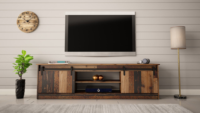 Szafka RTV GRANERO 200x56,7x35 old wood - zdjęcie 1