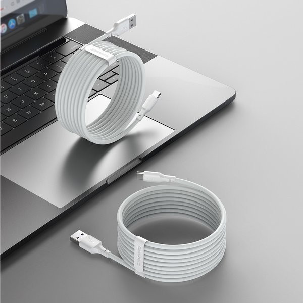 BASEUS KABEL USB/USB-C SIMPLE WISDOM, 40W, 5A, 1.5 - zdjęcie 1