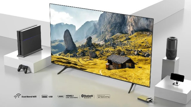 Telewizor Hisense 55E7NQ 55" QLED 4K VIDAA Dolby Atmos Dolby Vision Czarny - zdjęcie 15