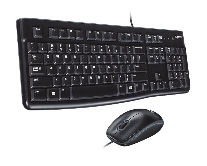 Zestaw Logitech MK120 USB czarny US - zdjęcie 1