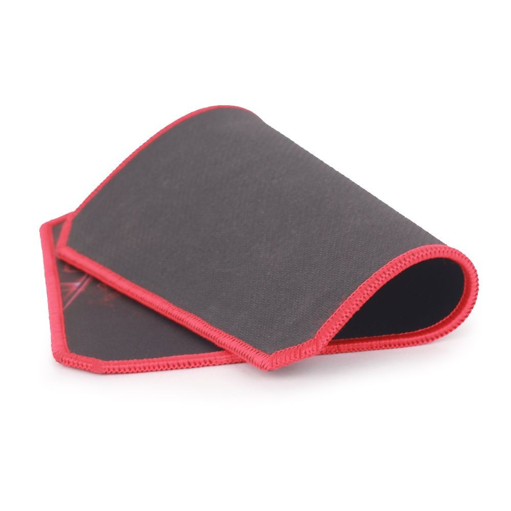 Gembird podkładka pod mysz 400x450x3mm (gumowa pianka + tkanina czarno-czerwona) - zdjęcie 3