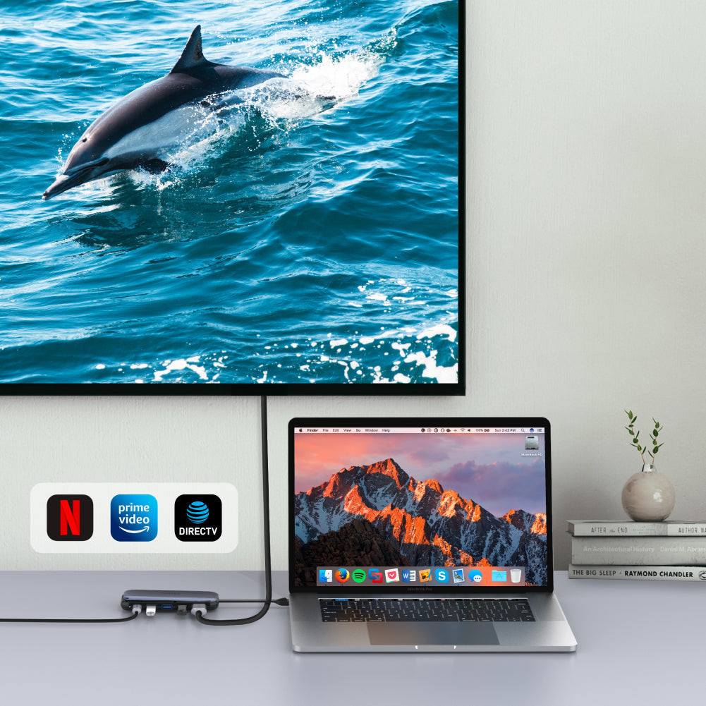UNITEK HUB USB-C STORAGE M.2, HDMI, USB-C PD 100W, - zdjęcie 4