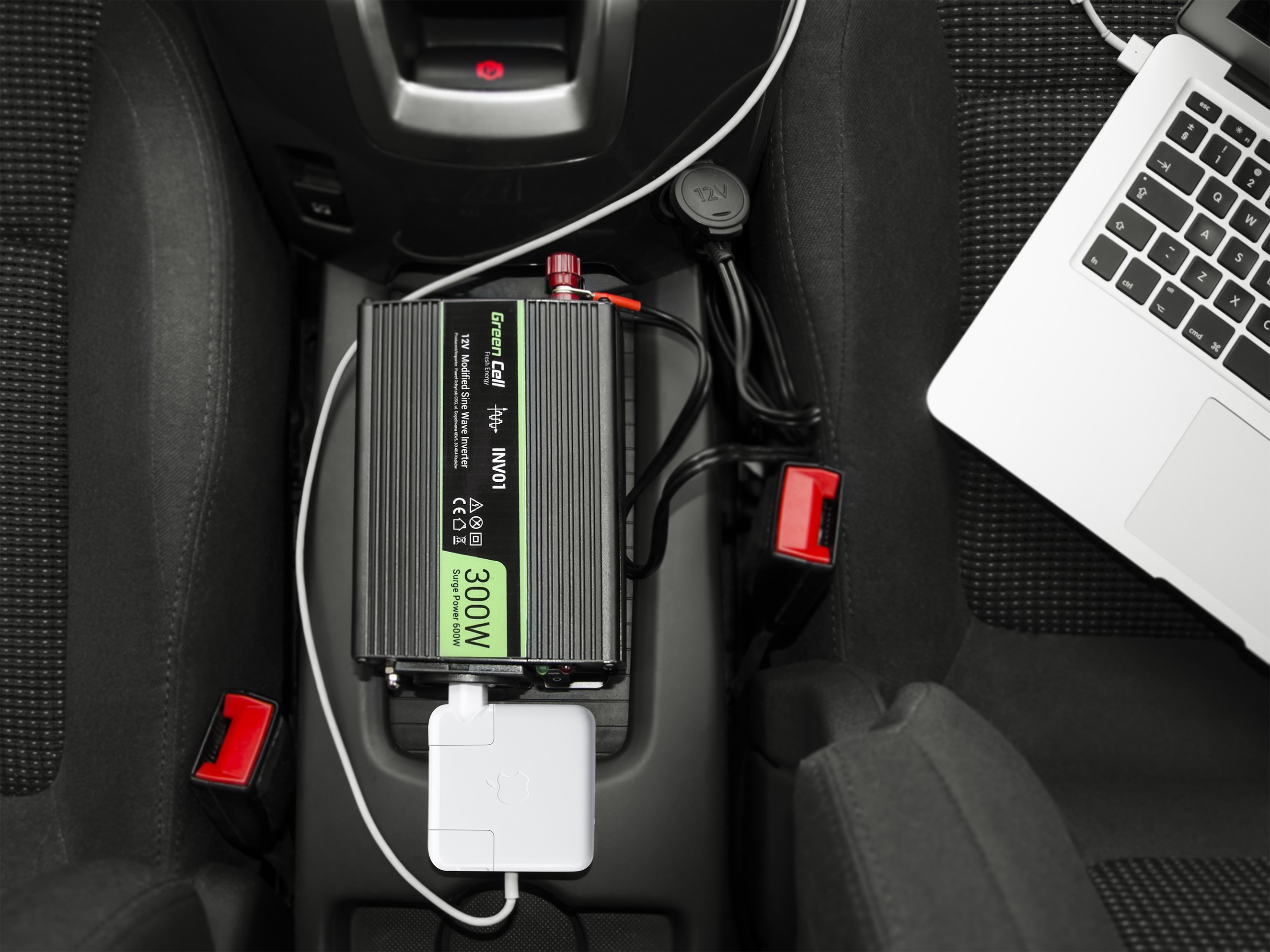 GREEN CELL PRZETWORNICA INV05DE 12V-230V 300W/600W - zdjęcie 4