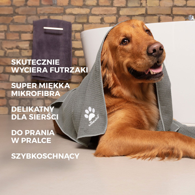 VILEDA Pet Pro XL Ręcznik z mikrofibry dla zwierząt - 100x65 cm - zdjęcie 2