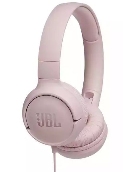 Słuchawki JBL Tune 500 (rożowe, nauszne, z wbudowanym mikrofonem) - zdjęcie 1
