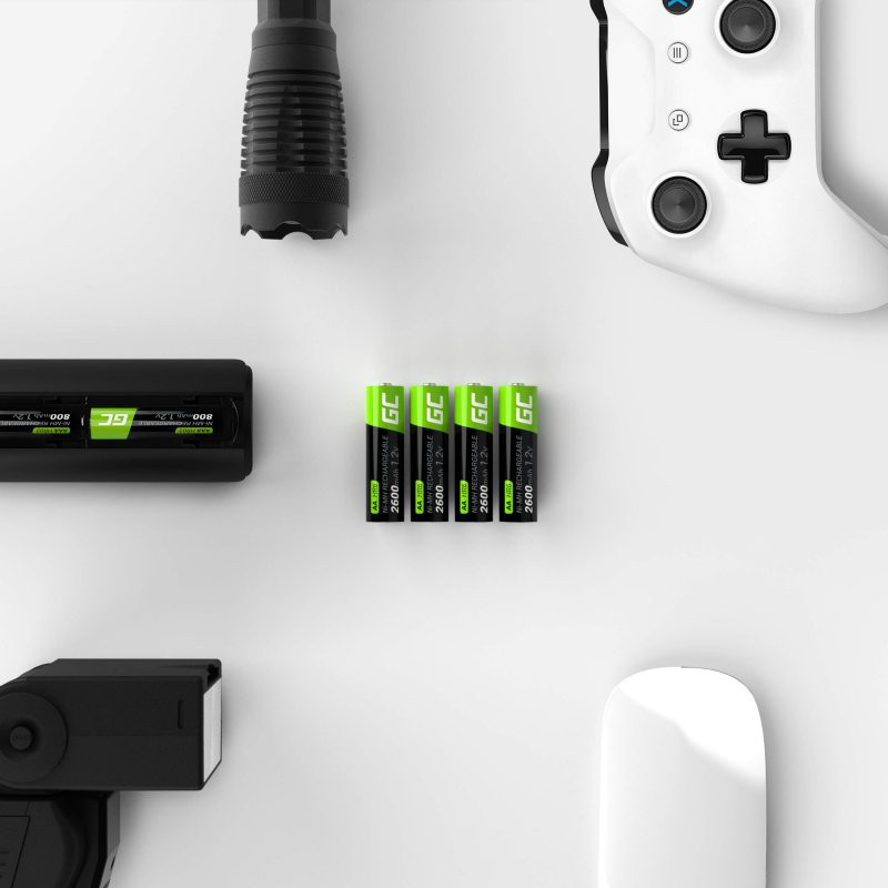 GREEN CELL AKUMULATORKI PALUSZKI 4X AA R6 2600MAH - zdjęcie 4