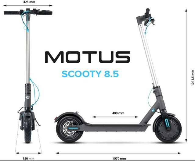 Hulajnoga elektryczna Motus Scooty 8,5 turkus - zdjęcie 10