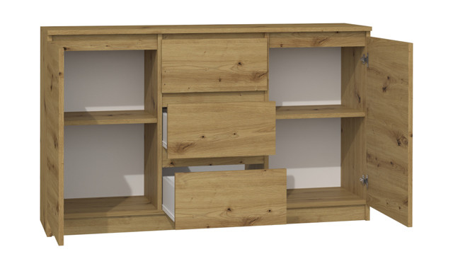 KOMODA 2 DRZWI 3 SZUFLADY ARTISAN - zdjęcie 5