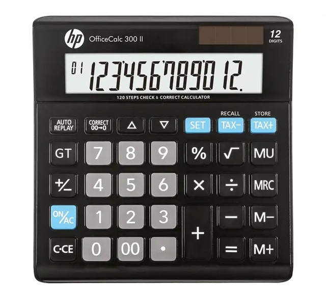 HP Kalkulator biurowy HP-OC 300 II/INT BX, 12-cyfr. wyświetlacz, 158x151x29mm, czarny - zdjęcie 1