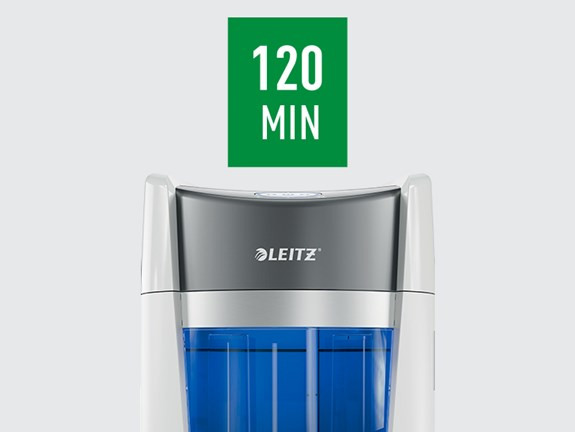 LEITZ Niszczarka IQ OptiMax Office 35 L, P-5, Ścinki 2x15, Automatyczny Start/Stop, Funkcja cofania, Obrotowy pojemnik - 33% większa pojemność na ścinki - zdjęcie 9