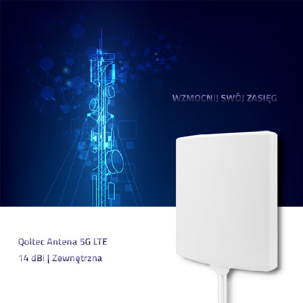 QOLTEC ANTENA 5G | 14DBI | ZEWNĘTRZNA - zdjęcie 1