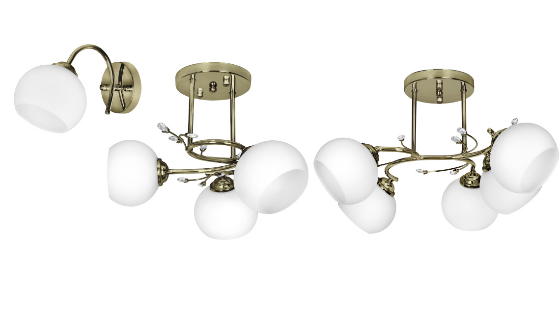 Żyrandol klasyczna lampa sufitowa wisząca Activejet IRMA Patyna 5xE27 do salonu - zdjęcie 6
