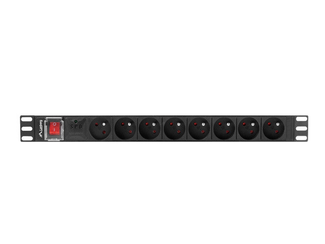 LANBERG LISTWA ZAS. RACK 19" (1U, 16A, 8X 230V PL) - zdjęcie 2
