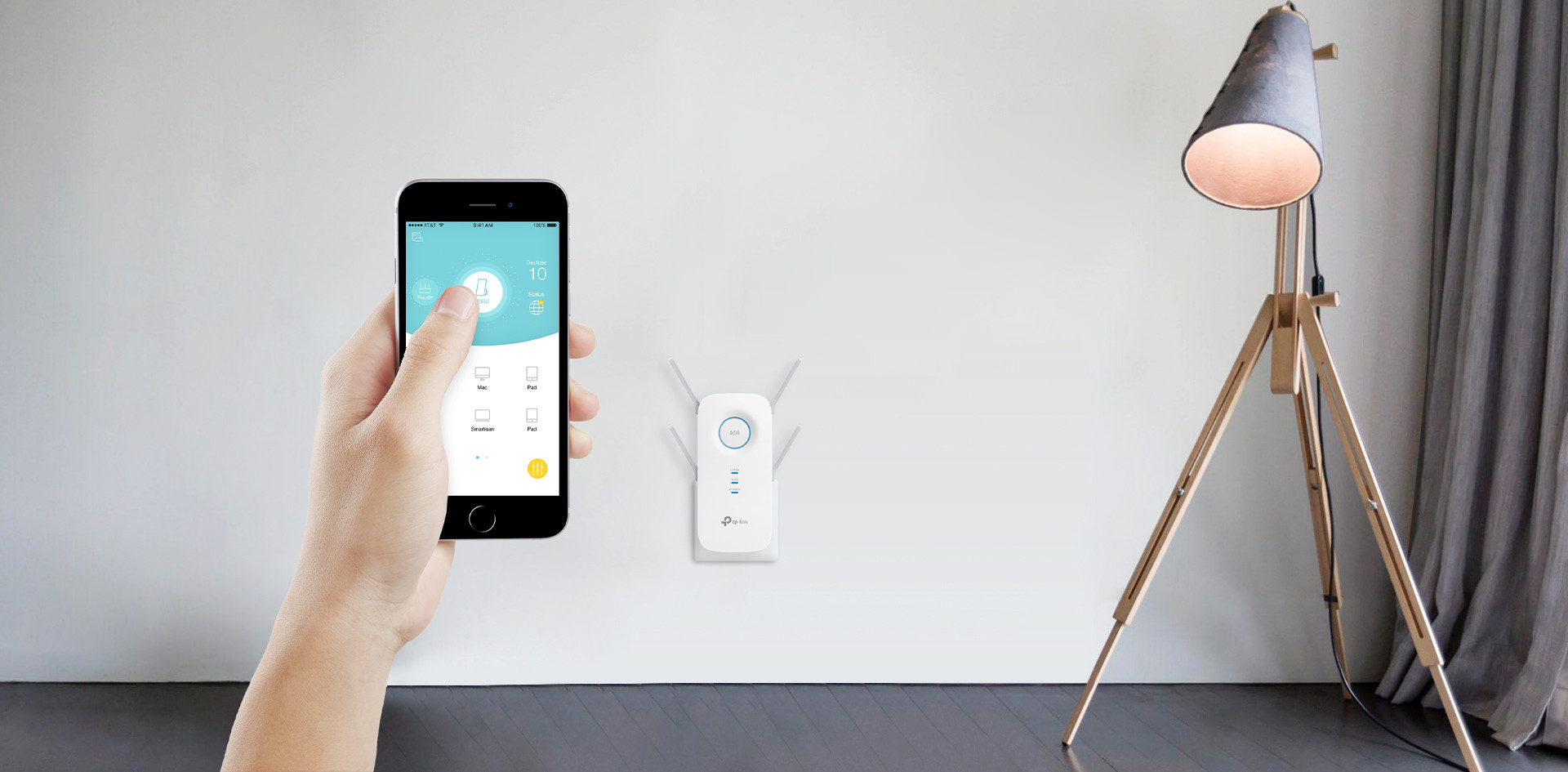 TP-Link RE650 Wireless Range Extender 2,4+5GHz, 802.11ac/b/g/n 800+1733Mb/s, Wal - zdjęcie 9