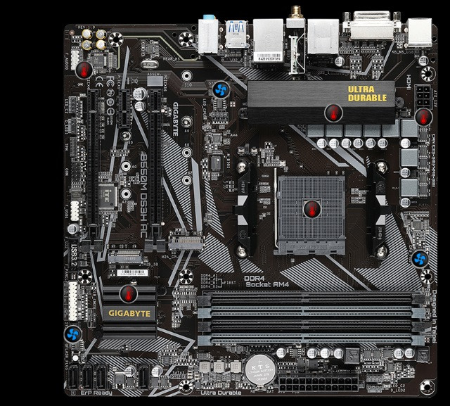 Płyta główna Gigabyte B550M DS3H AC - zdjęcie 6
