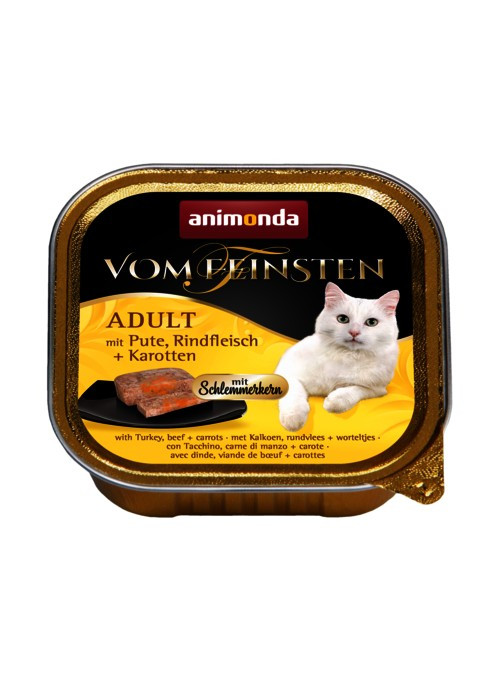 ANIMONDA Vom Feinsten Adult Indyk, wołowina i marchewka - mokra karma dla kota - 100g - zdjęcie 1