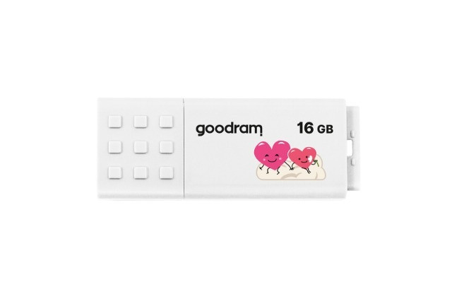 Pendrive GoodRam UME3-0160W0R11-V (16GB; USB 3.0; kolor biały) VALENTINE - zdjęcie 1