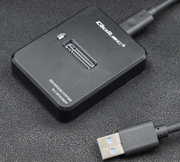 QOLTEC STACJA DOKUJĄCA DYSKÓW SSD M.2 SATA | NGFF - zdjęcie 2