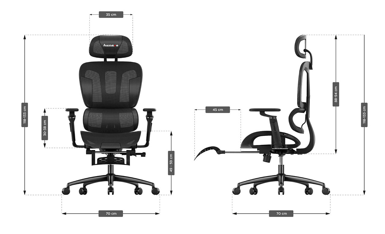Fotel gamingowy Huzaro Combat 7.9 Black - zdjęcie 10