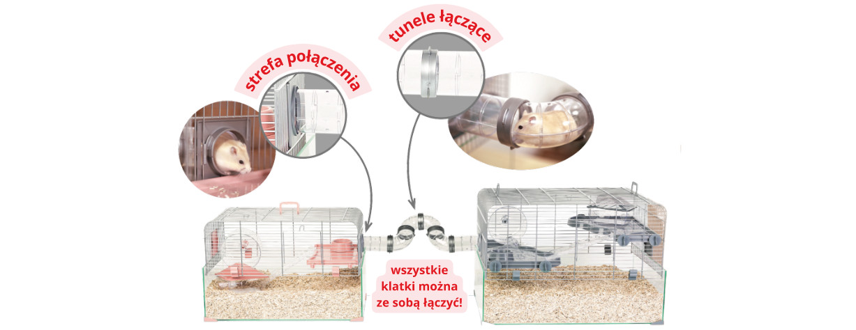ZOLUX Panas Colour 50 - klatka dla gryzoni - szary - zdjęcie 1