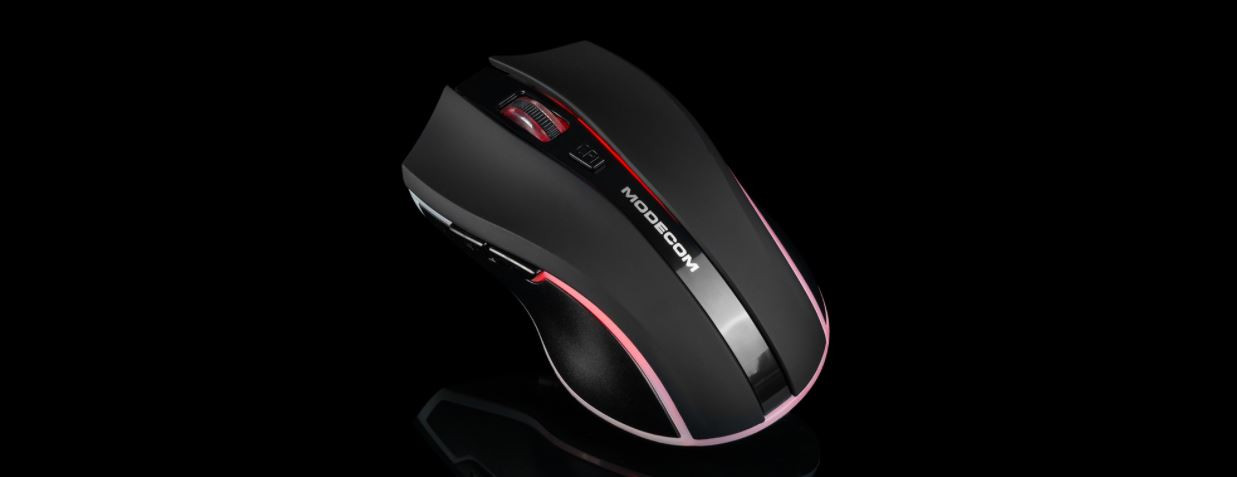 MODECOM Bezprzewodowa Mysz Optyczna WRM1 Czarna - zdjęcie 1