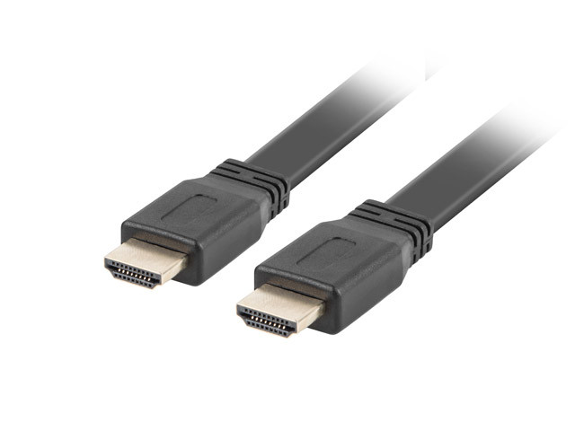 LANBERG KABEL HDMI V2.0 4K M/M 1M FLAT - zdjęcie 1