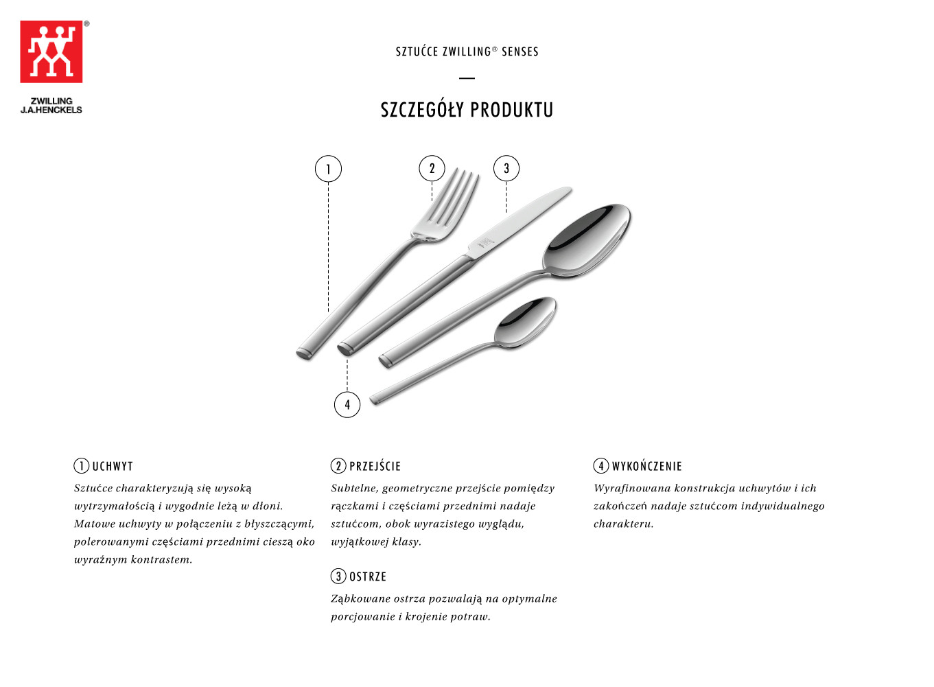 Zestaw sztucców ZWILLING Senses 07030-338-0 68 elementów - zdjęcie 1