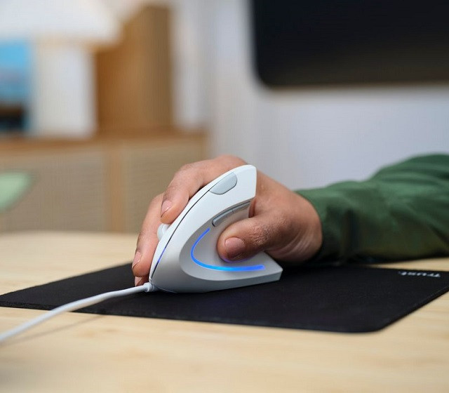 Mysz TRUST Verto ERGO vertical ergonomic White (25133) - zdjęcie 4