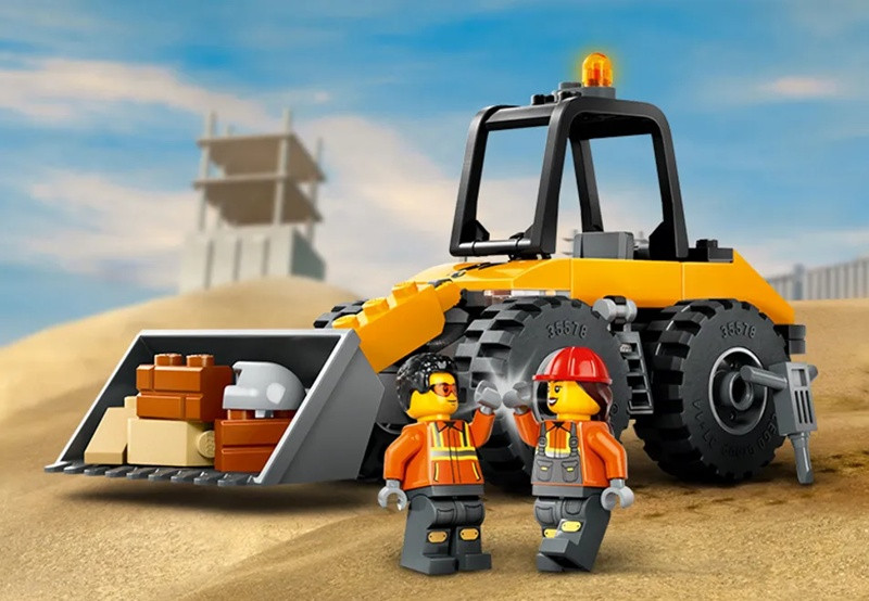 LEGO CITY 60450 Żółta ładowarka kołowa - zdjęcie 5
