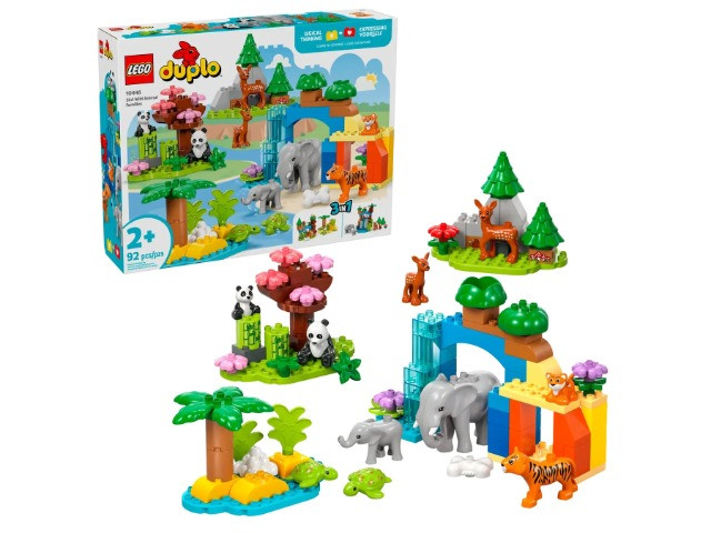 LEGO DUPLO TOWN 10446 Rodziny dzikich zwierząt 3w1 - zdjęcie 1