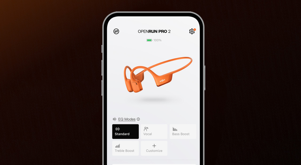 Słuchawki bezprzewodowe kostne Shokz Openrun Pro 2 USB-C pomarańczowe - zdjęcie 7