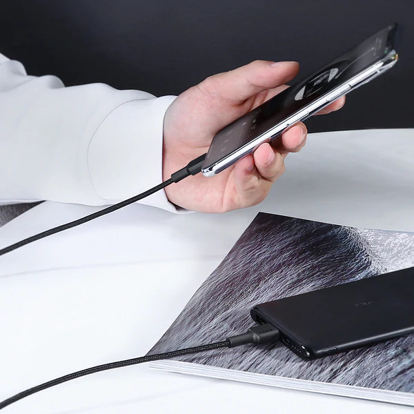 AUKEY CB-CL02 NYLONOWY KABEL USB C-LIGHTNING 1.2M - zdjęcie 1