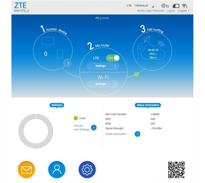 Modem ZTE LTE MF79U (kolo biały) - zdjęcie 3
