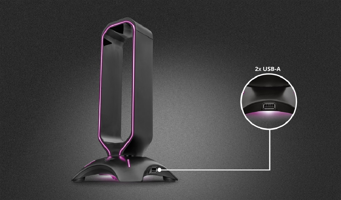Stojak na słuchawki GXT265 CINTAR RGB HEADSET STAND - zdjęcie 3