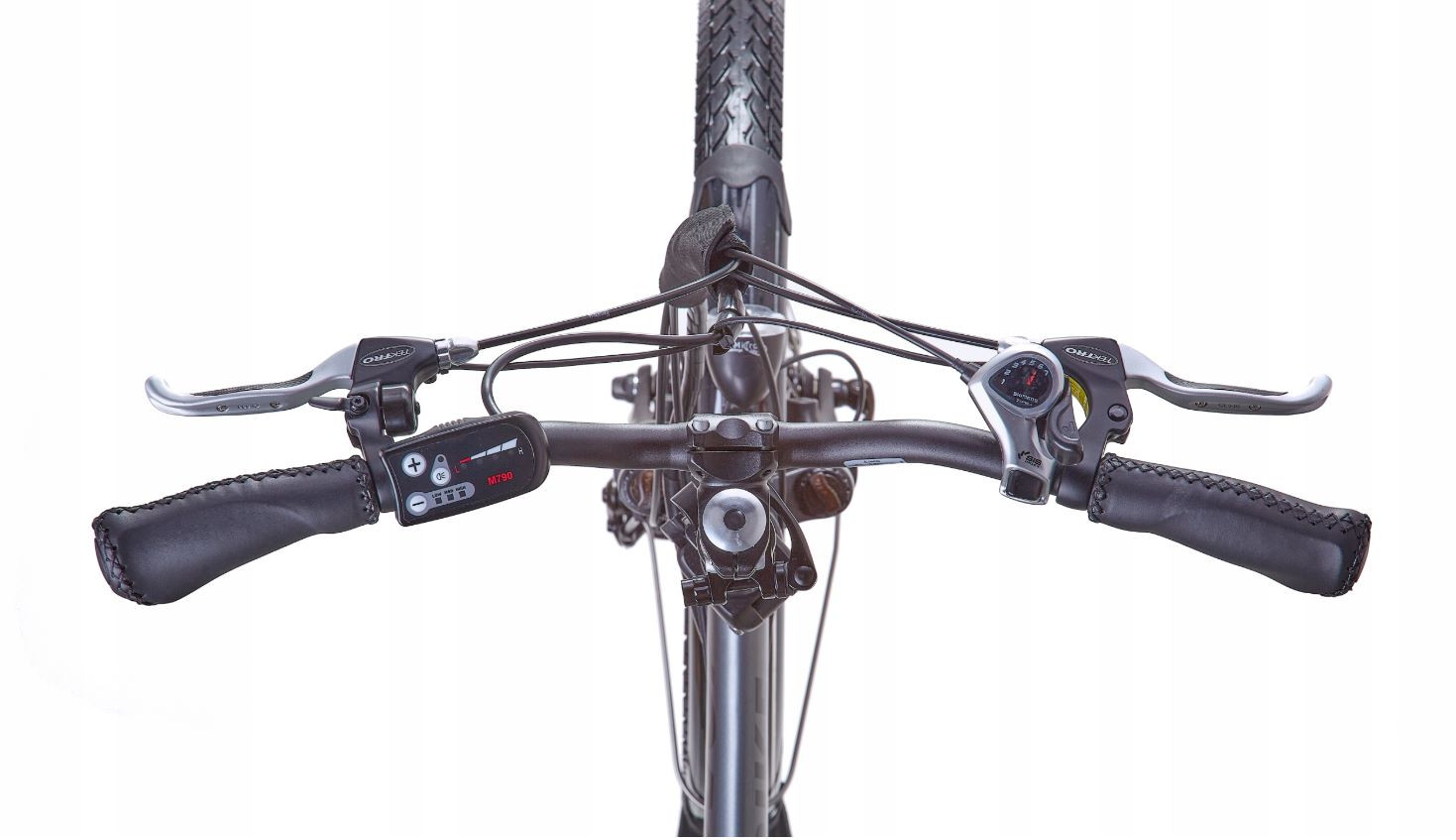 JOBOBIKE Sam - Składany Rower Elektryczny Miejski Dla Seniora 250W Szary - zdjęcie 2